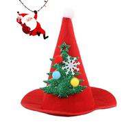 Chapeau De Noël pour Chat - Amusant Festif Chaud Couvre-Chef - Petit Chapeau De Père Noël d'hiver pour Chat,pour Dragon Barbu Moyen Grand Petit Fête Célébration Hiver Séance Photo