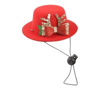 Chapeau De Noël pour Chat,Couvre-Chef À Sangle Ajustable avec Motif Cerf - Nœud Papillon Chapeaux pour Animaux De Fête - pour Chien Petit Moyen Grand Noël Hiver Thanksgiving Fête Familiale Festive