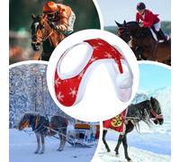 Chapeau de Noël pour chevaux, chapeau de cheval | Couvre-tête décoratif avec motif flocon de neige respirant pour vacances, hiver, équitation, vacances, événements à la ferme