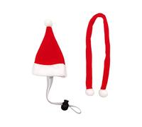 Chapeau De Noël pour Chien Bandana Bavoirs Père Noël Écharpe Costume Cosplay Mignon d'hiver Tenue Lapin Chaton Articles Animaux Compagnie Accessoires Petit Ensemble Et