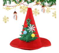 Chapeau De Noël pour Chien, Couvre-Chef Ajustable Drôle De Noël, Chapeau Costume Père Pointu pour Chat, pour Dragon Barbu Moyen Grand Petit Fête Célébration Hiver Séance Photo