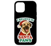 Chapeau de Noël pour Chien de Berger anatolien avec Inscription « I Believe in Santa Paws » Coque pour iPhone 12/12 Pro