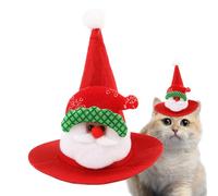 Chapeau De Noël pour Chien | Festif Ajustable Mignon Drôle,Chapeau De Déguisement Pointu pour Grand Chien,pour Dragon Barbu Moyen Grand Petit Fête Célébration Hiver Séance Photo