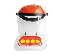 Chapeau de nourriture pour colibri - Mangeoire pour oiseaux sauvages - 4 ouvertures d'alimentation - Accessoires pour couverture du visage - Bandeau réglable pour terrasse, jardin, rebord de fenêtre