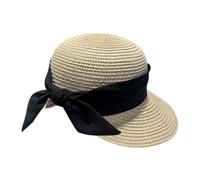 Chapeau de paille 2XL/XL/L/M/S pour femmes, chapeau de plage à large bord, UPF 50+, chapeau d'été souple pour petites têtes Jot540, beige, Taille unique