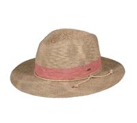 Chapeau de paille avec bandeau rose taille ajustable