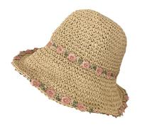 Chapeau de Paille Chapeau Femme Soleil Chapeau Paille Femme Plage Pliable à Large Bord Chapeau D'été Femme Chapeau Soleil de Papier Tresse Large Bord pour Voyage (FR/ES, Alpha/Lettres, M, L, Beige)