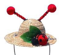 Chapeau de paille d'extérieur pour chien, chiot, petit chat, chapeau de soleil pour chien, chapeau fantaisie pour la mode Pooches Animal Exhibition