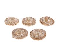 Chapeau De Paille Miniature 1:12 Pour Maison De Poupée, 5 Pièces, Chapeau De Poupée, Ornement Tissé À La Main, Accessoires Pour Maison De Poupée, Offre Spéciale