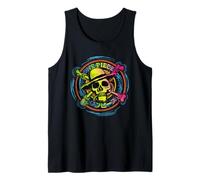 Chapeau de paille One Piece Anime Pirates Color Logo Kanji Débardeur
