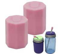 Chapeau de paille pour Tumblers - Capuchons de paille - 2 pièces de couvercle de rechange pour tasse de bouteille activités de plein air voyages