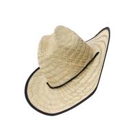 Chapeau de paille respirant réglable de la taille pour homme et femme vintage accessoire de mode unisexe paille légère, E21FMZ057A, Taille unique