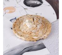 Chapeau De Paille Tissé À La Main 1/12, Mini Chapeau De Poupée, Ornement, Paille, Kits Miniatures, Accessoires Pour Maison De Poupée