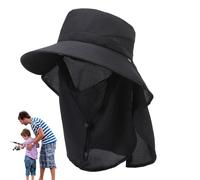 Chapeau de pêche anti-UV - Chapeau d'extérieur léger avec rabat de nuque et protection du visage | Protection solaire réglable et respirante pour homme et femme pour la pêche, le trekking ou les