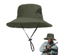 Chapeau De Pêche pour Hommes,Casquette UPF50+ pour Homme avec Protection Solaire - Protection Solaire Pliable Type Seau avec Cordon Élastique pour Voyage Randonnée Camping Plage Travail Baseball