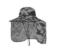 Chapeau de pêche unisexe respirant Jungle bords arrondis Boonie Boonie à large bord Protection UV étanche Seau respirant Soleil