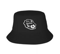 Chapeau de pêcheur 974 Ile de la Réunion Bob Chapeau Hommes Femmes Extérieur Soleil Été Camping Cap Confortable et Respirant PLeisure Cadeaux de Sport