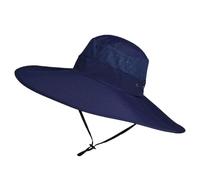 Chapeau de pêcheur à grand bord large de 15CM for hommes, chapeau de soleil imperméable for l'extérieur, casquette d'alpinisme, chapeaux de pêche à la mode unisexe Pour Femmes Et Hommes(Deep bule)
