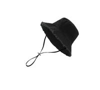 Chapeau de pêcheur à large bord, protection solaire, seau souple pour activités de plein air, plage, accessoire essentiel pour femme, Noir , taille unique