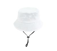 Chapeau de pêcheur à plaque lumineuse clignotante pour enfants, Modèle en pur coton couleur unie doux, Tour de tête réglable pour garçons et filles, Parfait pour les fêtes nocturnes et événements