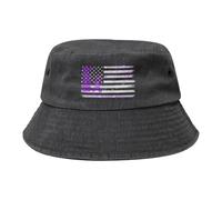 Chapeau de Pêcheur,Anti-UV Chapeaux de Seau Espoir de Sensibilisation aux migraines Pliable Extérieur Casquette pour Randonnée Plage Chasse