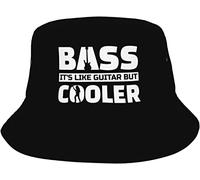 Chapeau De Pêcheur Basse, C'est comme Une Guitare, mais en Plus Cool Chapeaux Élégant Bucket Hat Protection UV Chapeausoleil pour Été Sports Camping