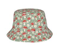 Chapeau De Pêcheur, Champignons Fleur Marguerite Verte Chapeau De Soleil Personnalisé, Simple Bonnet De Soleil pour Golf Voyage Outdoor