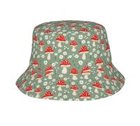 Chapeau De Pêcheur, Champignons Marguerite Fleur Verte Bonnet De Soleil Mode, Simple Beach Sun Hat pour Voyage Camping Chasse