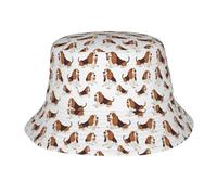 Chapeau De Pêcheur Chien Basset Hound Mignon Seau Chapeau Mode Respirant Chapeaux De Pêcheurs pour Randonnée Été Sports Chapeaux De Visière
