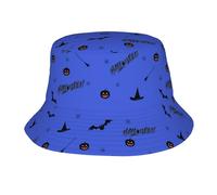 Chapeau De Pêcheur Citrouilles d'halloween Unisexe Bucket Hat Emballable Chapeau Bob pour Voyage Adolescents Disco