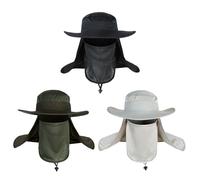 Chapeau De Pêcheur De Protection Uv, Pare-Soleil Coupe-Vent, Casquette, Pare-Soleil Respirant À Grand Bord, Solide, Décontracté, Camping, Randonnée