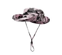Chapeau de pêcheur en coton pour homme et femme - Protection solaire - Pour tour de tête de 55 à 62 cm - Camouflage, Camouflage rose clair, 55-62