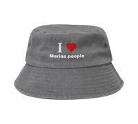 Chapeau de Pêcheur,Imprimé Chapeaux de Visière J'aime Le Peuple Merina Funky Beach Sun Hat pour Été Hommes Été