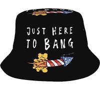 Chapeau De Pêcheur Je suis Juste Là pour Baiser Chapeaus De Soleil Unisexe Bucket Hat Anti-UV Protection Chapeausoleil pour Outdoor Randonnée Été