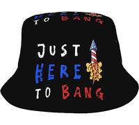 Chapeau De Pêcheur Je suis Juste Là pour Baiser Chapeausoleil Pliable Chapeaus De Seau Vintage Chapeaus De Soleil pour Voyage Randonnée Pêche