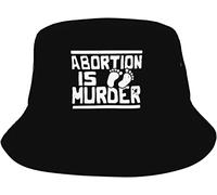 Chapeau De Pêcheur L'Avortement Est Un Meurtre Chapeaus De Seau Pliable Bucket Hat Classique Chapeaux pour Randonnée Été Trave
