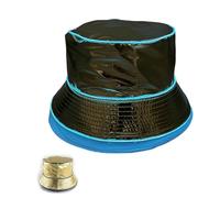 Chapeau de pêcheur LED unisexe avec lumière clignotante pliable à large bord pour scène et carnaval