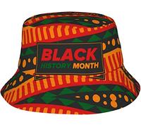 Chapeau De Pêcheur Mois De L'Histoire des Noirs 2023 Chapeaus De Seau Respirant Fisherman Cap Classique Chapeausoleil pour Pêche Trave Sports