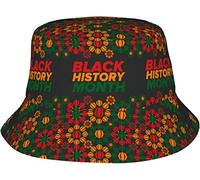 Chapeau De Pêcheur Mois De L'Histoire des Noirs 2023 Chapeaus De Seau Unisexe Bucket Hat Vintage Chapeaus De Soleil pour Outdoor Pêche Plage