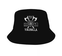 Chapeau de pêcheur Mourir dans la Bataille et Aller à Valhalla Beach Bucket Hat Hommes Femmes Unisexe Été Chapeau de pêcheur PLeisure Cadeaux de Sport
