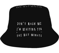 Chapeau De Pêcheur Ne Me Dites Pas Que J'Attends La Dernière Minute Chapeaus De Seau Classique Bucket Hat Unisexe Fisherman Cap pour Outdoor Camping Randonnée