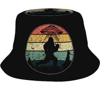 Chapeau De Pêcheur Ovni Bigfoot Chapeausoleil Classique Chapeaux Élégant Bucket Hat pour Randonnée Été Pêche