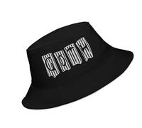 Chapeau de pêcheur punk réglable avec imprimé lettres pour Halloween, fête d'Halloween, tissu en coton confortable, couvre-chef, unisexe, chapeau de soleil pour un usage quotidien