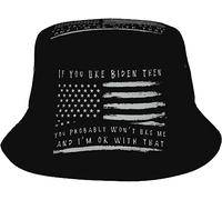 Chapeau De Pêcheur Si Vous Aimez Biden, Vous Ne M'Aimerez Probablement Pas. Fisherman Cap Unisexe Chapeaus De Soleil Pliable Chapeausoleil pour Voyage Pêche Sports