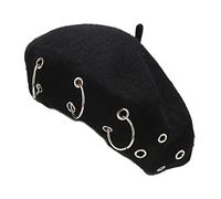 Chapeau de peintre en fer tendance punk spectacle petit octogonal sauvage pour l'automne et l'hiver au quotidien pour promener le chien pour adultes, hommes, femmes, enfants, blanc, tout-petit