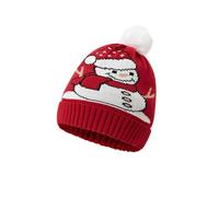 Chapeau de Père Noël Adultes Enfans Bonnet Noel Costume de Chapeau de Père Noël en Tricot Ornements de Noël Chapeau de Noel Bonnet Pere Noel Moelleuse avec Imprimé Flocon de Neige et Renne Moche Noel
