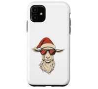 Chapeau de Père Noël Amusant et Mignon en Forme de chèvre Coque pour iPhone 11