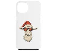 Chapeau de Père Noël Amusant et Mignon en Forme de chèvre Coque pour iPhone 13