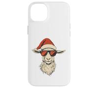 Chapeau de Père Noël Amusant et Mignon en Forme de chèvre Coque pour iPhone 14 Plus