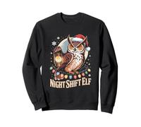 Chapeau de Père Noël Amusant Motif Lutin de Nuit Sweatshirt
